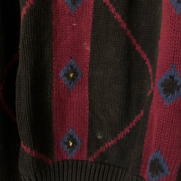 vintage 90s Aztec Southwestern Cosby Comfy Sweater - Picture 2 of 2